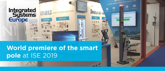 World premiere of the smart pole at ISE 2019 photo