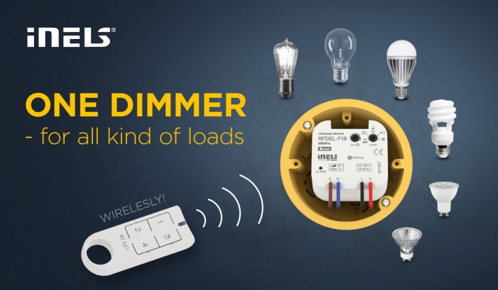 Easy way to control lighting with in-built dimmer RFDEL-71B  photo